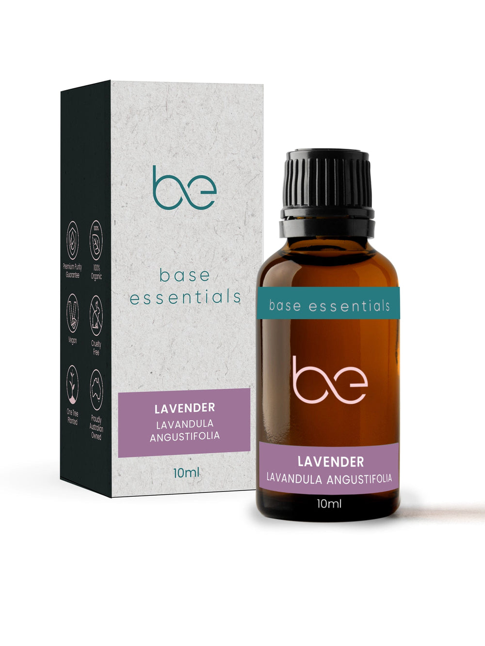 Base Essentials Single Oil Pure Essential Oil Lavender, Organic 10ml