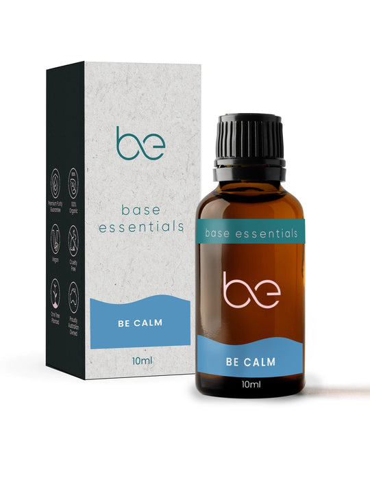 Base Essentials Blended Oil Be Calm Pure Essential Oil Blend, Organic 10ml