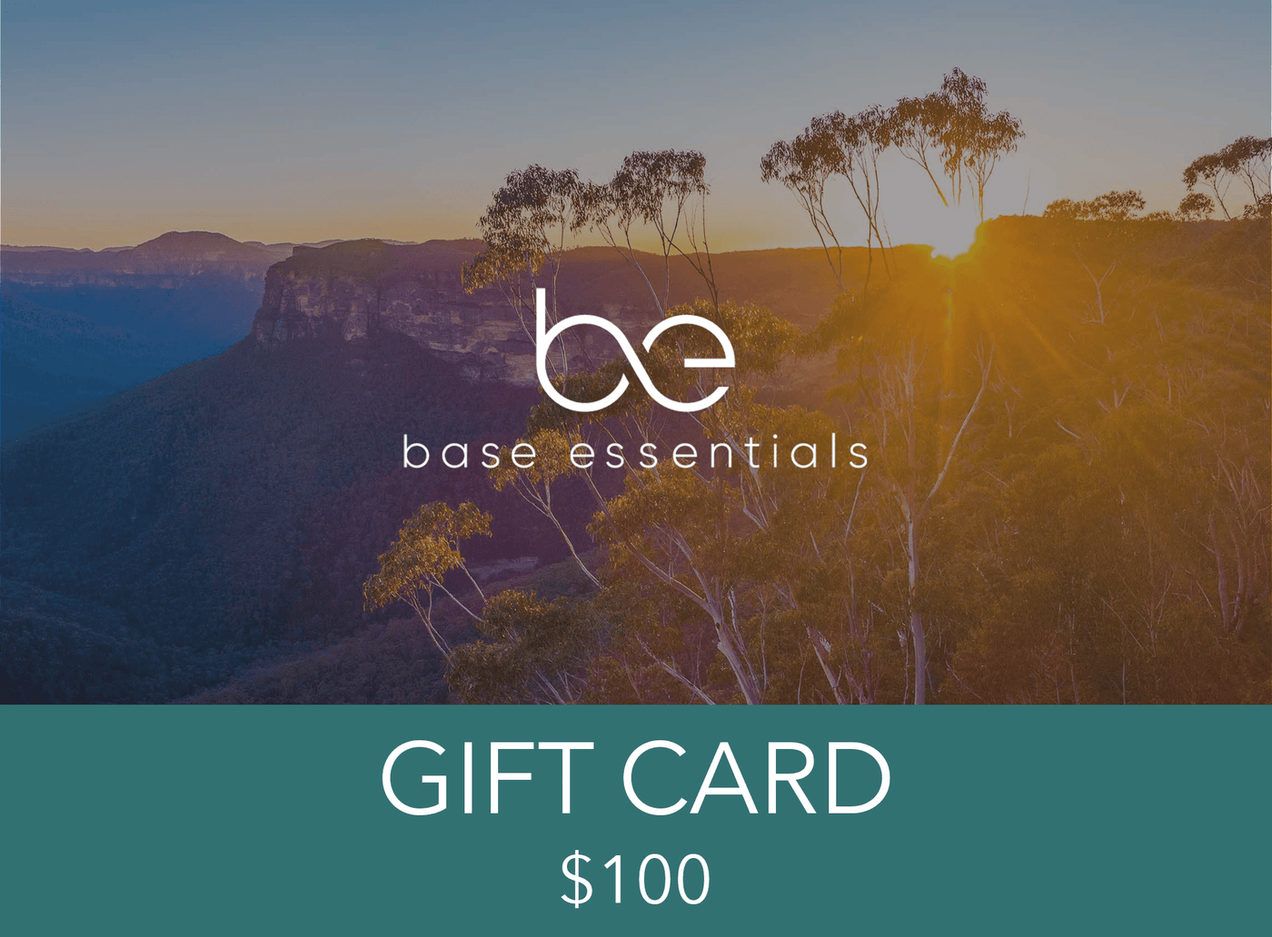 Base Essentials Gift Cards A$100.00 Base Essentials Gift Card