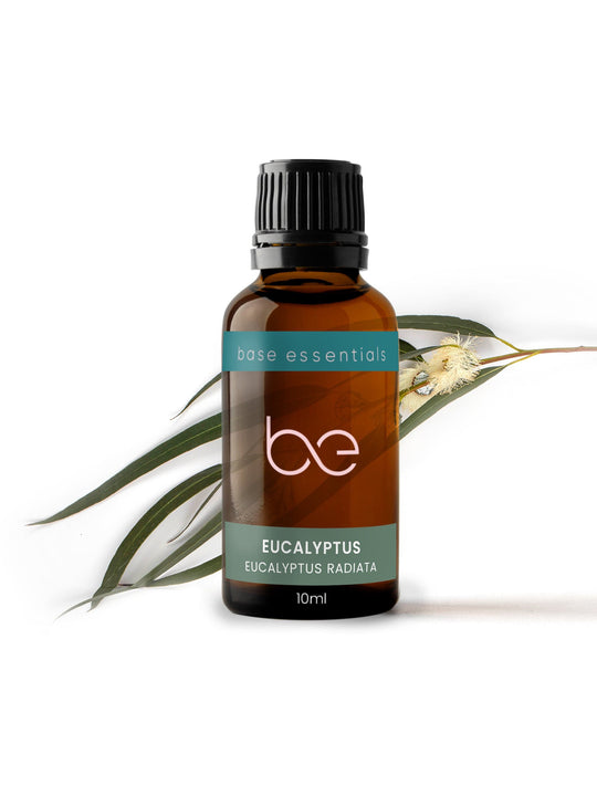 Base Essentials Single Oil Pure Essential Oil Eucalyptus, Organic 10ml