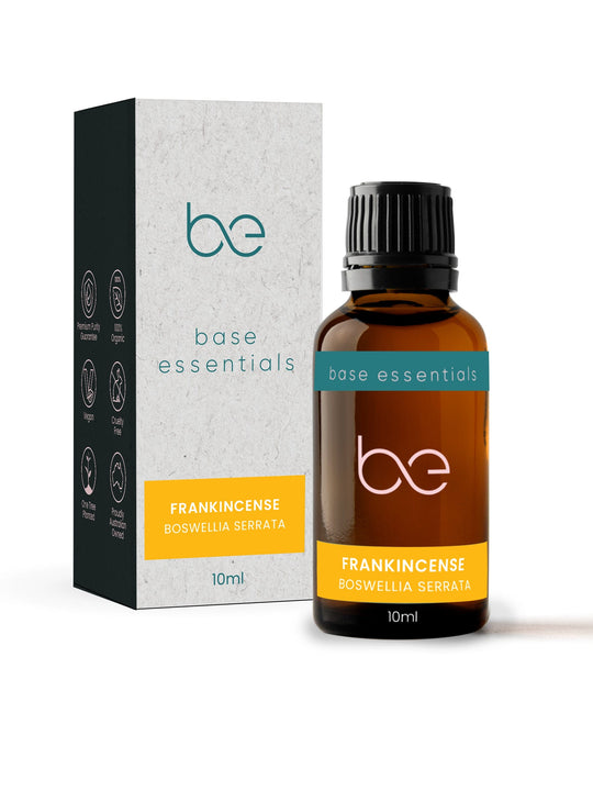 Base Essentials Single Oil Pure Essential Oil Frankincense, Indian, Organic 10ml